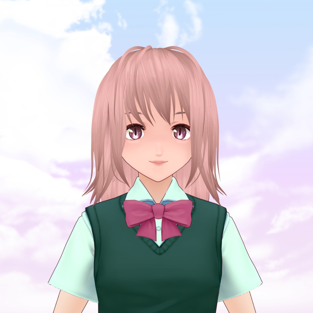 VRoid Beta Hair Preset - Semi long Layered hair / Coupe de cheveux dégradée pour VRoid / レイヤーヘアー髪プリセット