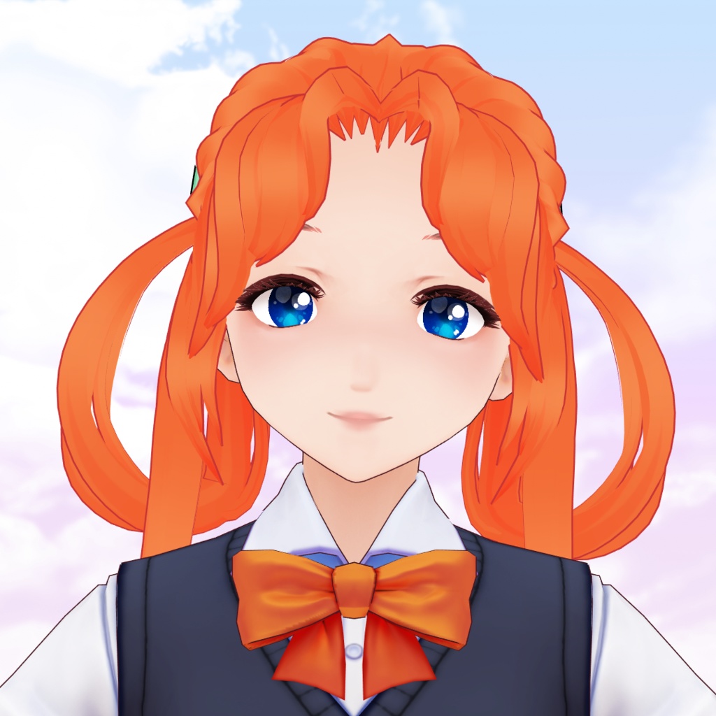 VRoid hair preset - Loop style twintails / Coupe de cheveux pour VRoid - couettes en anneaux / VRoid リングスタイル髪プリセット