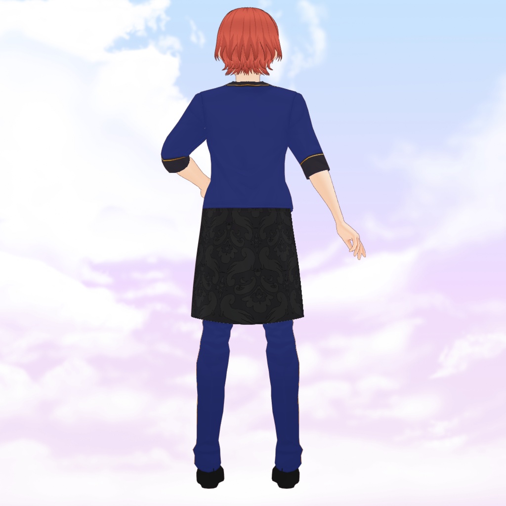 Male Idol style blazer suit Texture for VRoid - 5 colors / Costume blazer brodé façon idol pour VRoid - 5 couleurs / アイドル系金レースメンズスーツ(全5種)