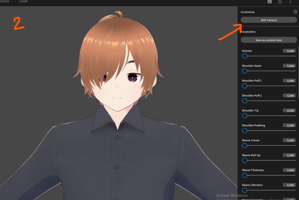Male Idol style blazer suit Texture for VRoid - 5 colors / Costume blazer brodé façon idol pour VRoid - 5 couleurs / アイドル系金レースメンズスーツ(全5種)