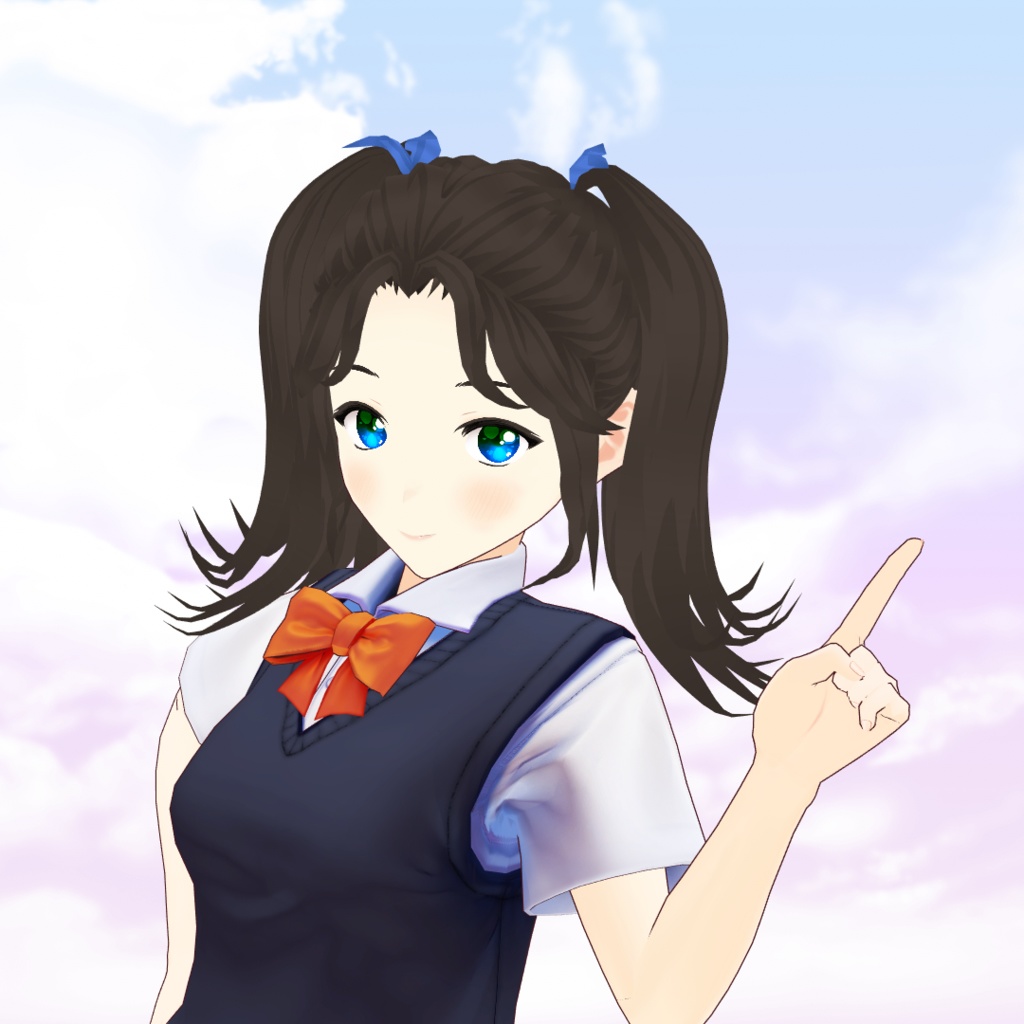 VRoid Beta hair preset - twintails / Coupe de cheveux pour VRoid - couettes / VRoid ツインテール髪プリセット