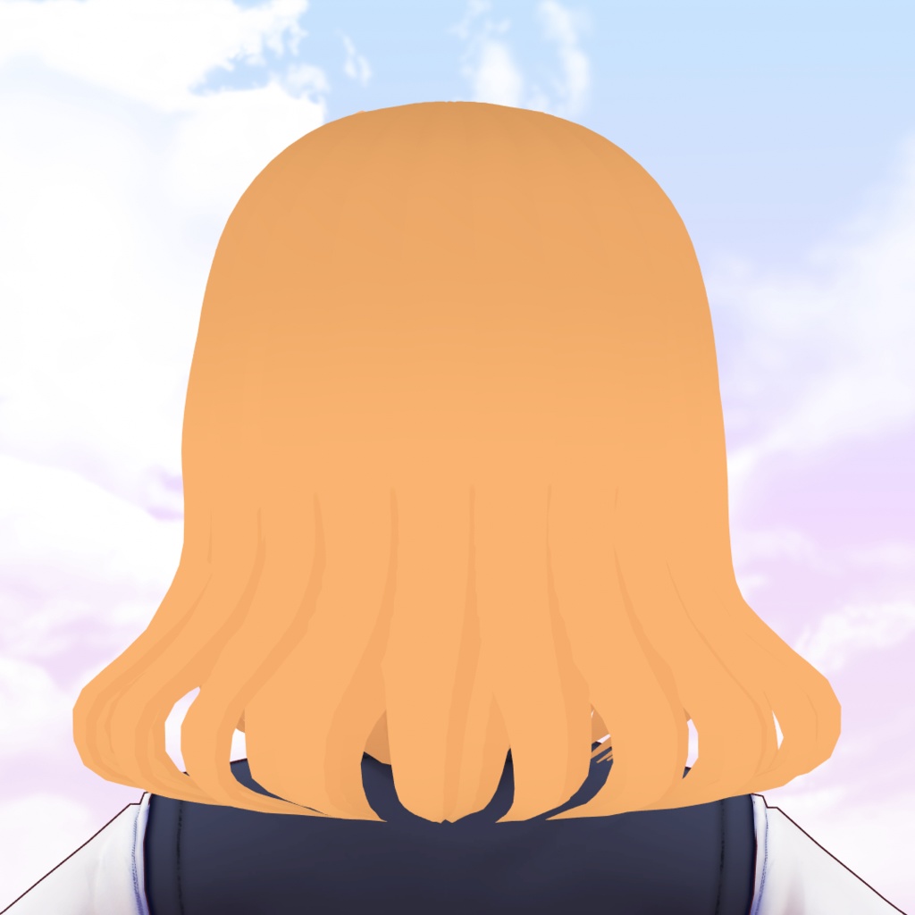 VRoid Beta hair Preset - elegant braided style (5 colours) / Coiffure pour VRoid, cheveux mi-long avec tresse (5 couleurs) / エレガントヘアプリセット