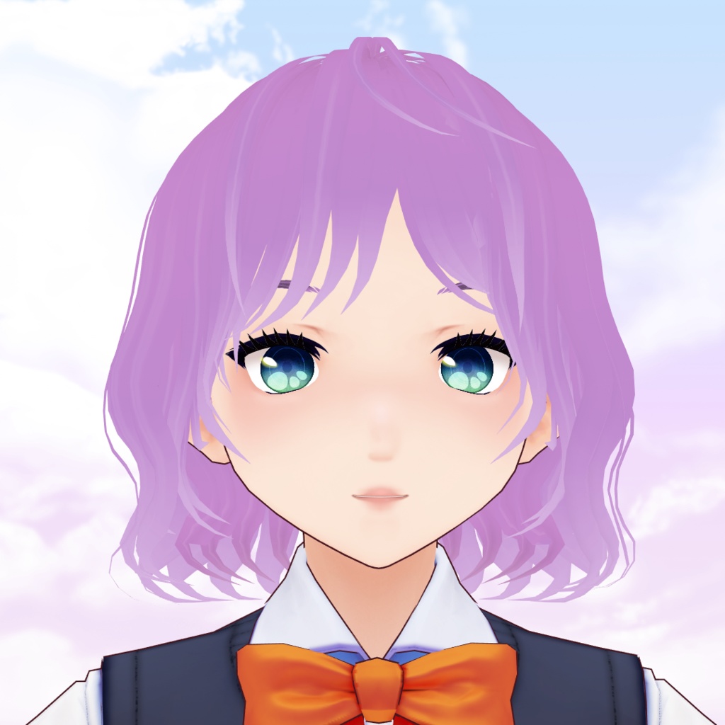 VRoid Beta Hair Preset + 6 colors set - Wavy bob / Coupe de cheveux carré ondulé pour VRoid + 6 couleurs / ウェービーボブヘアー髪プリセット+6色テクスチャーセット