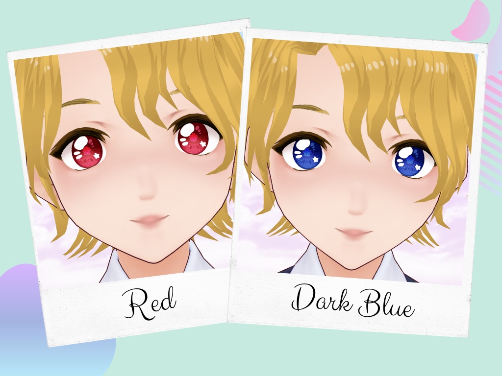 Free | Sakura Eye Texture 10 colors set + highlights / Texture d'yeux pour VRoid set de 10 couleurs + highlights / 桜 瞳テクスチャセット(全10種)