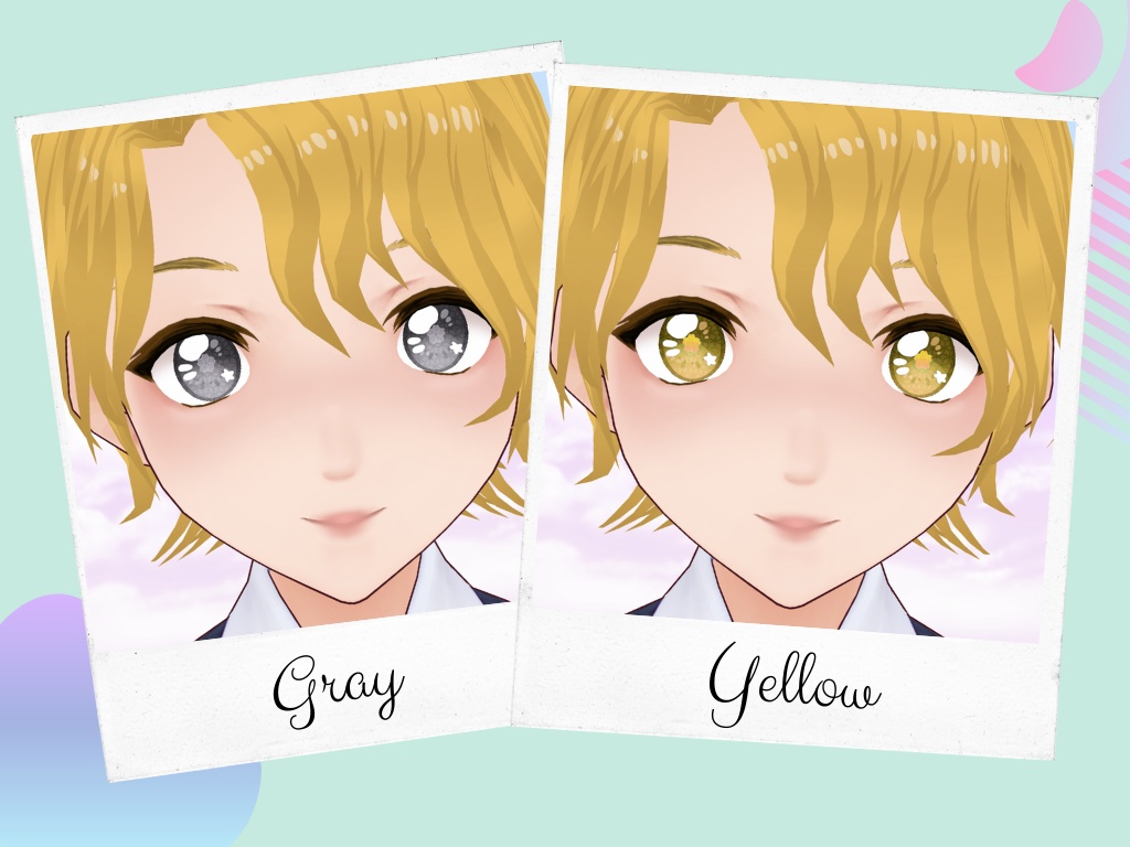 Free | Sakura Eye Texture 10 colors set + highlights / Texture d'yeux pour VRoid set de 10 couleurs + highlights / 桜 瞳テクスチャセット(全10種)