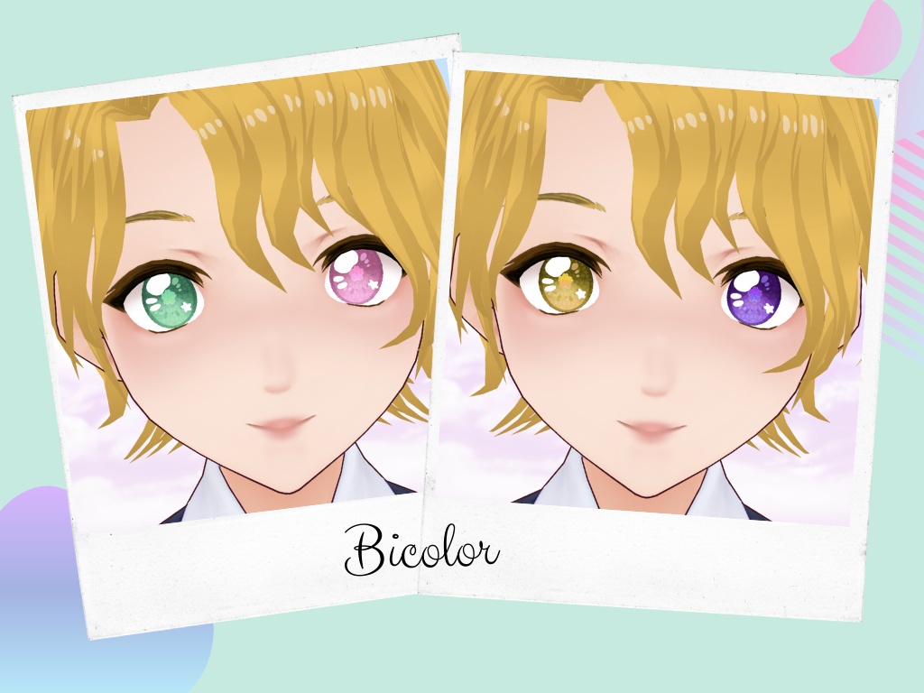 Free | Sakura Eye Texture 10 colors set + highlights / Texture d'yeux pour VRoid set de 10 couleurs + highlights / 桜 瞳テクスチャセット(全10種)