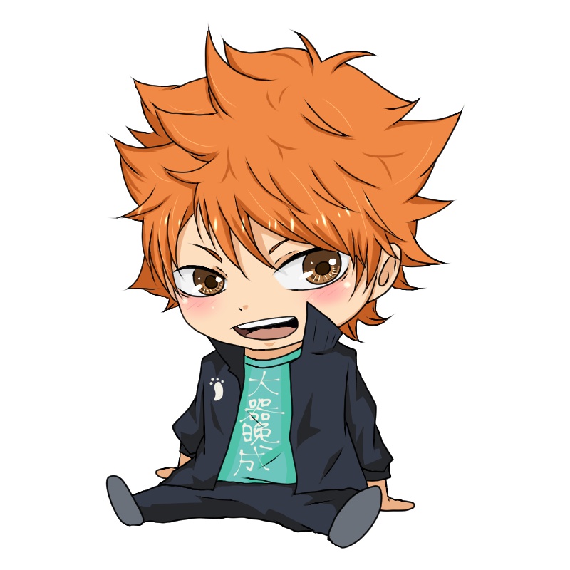 ミニキャラ おすわり日向