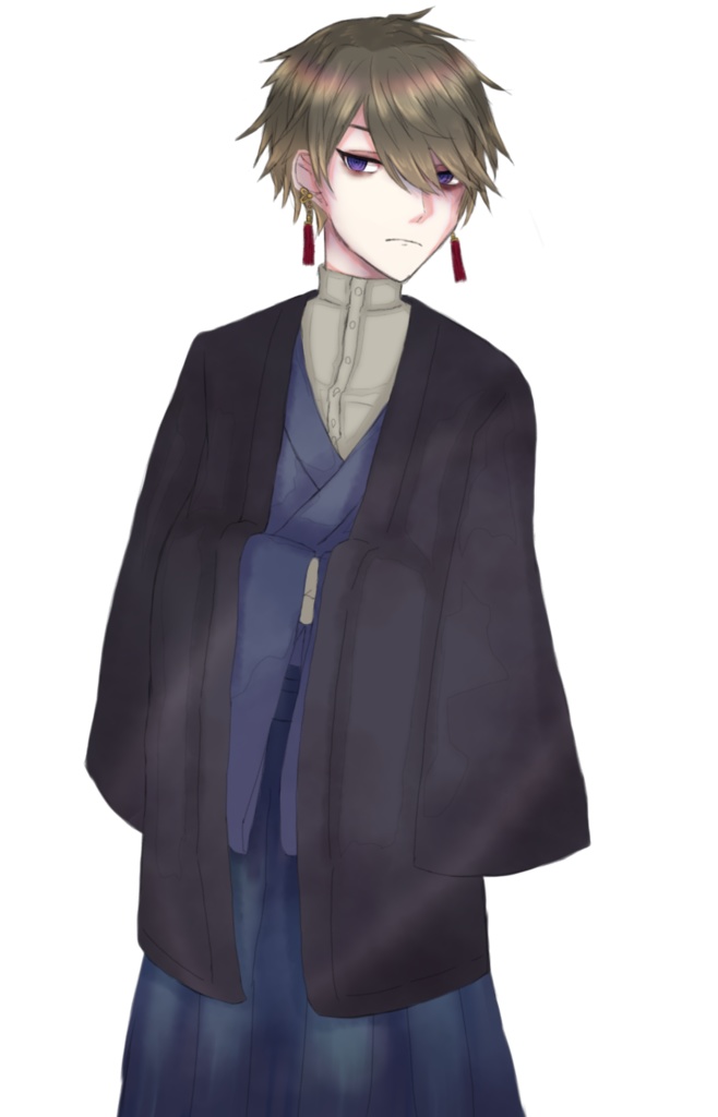 【無料】ミステリアス和装男子の立ち絵