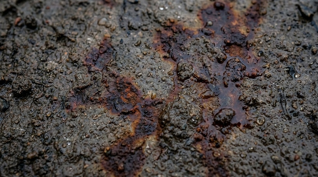 富士宮の退廃美：シームレスな錆と泥濘のフルフレームテクスチャ素材