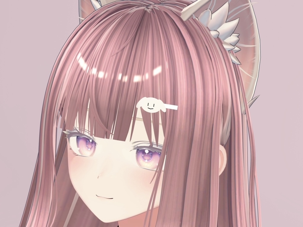 【無料/Free】犬のヘアピン【VRChat想定】