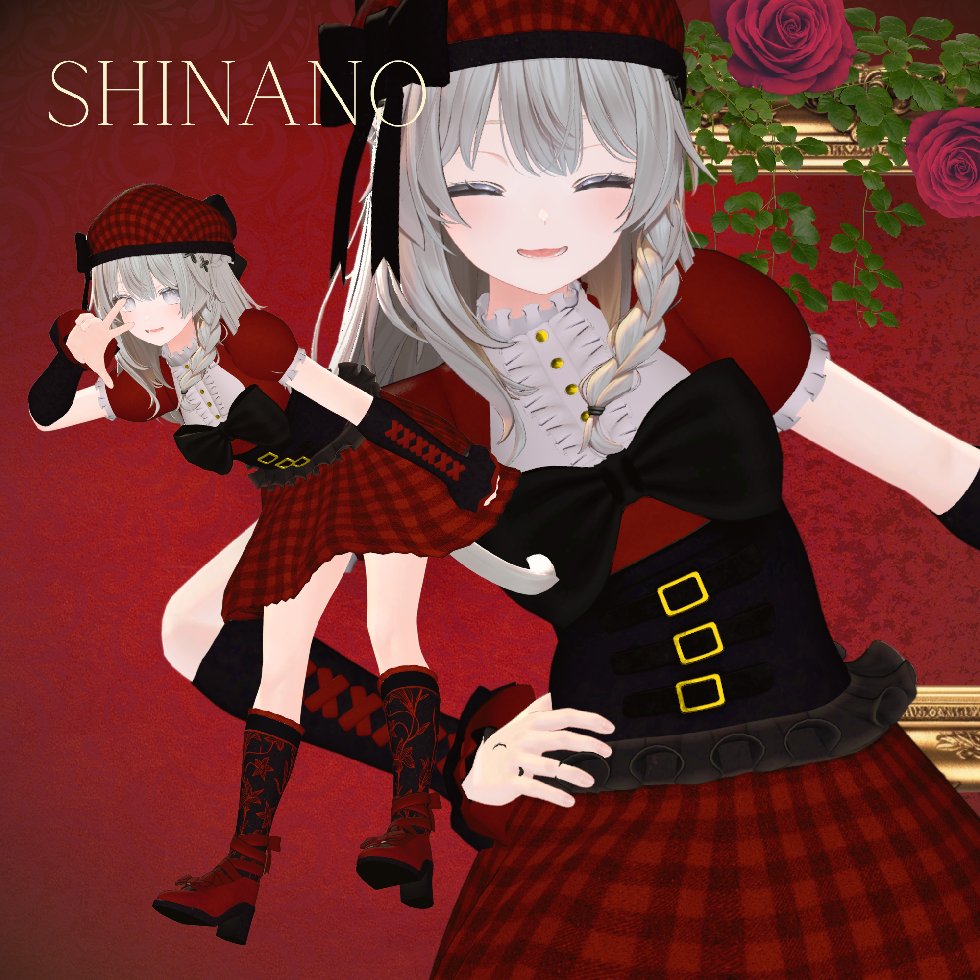 [シナノ・ルミナ・ラシュシャ用の衣装♡] VRChat Lolita Outfit Crimson Serenade for Shinano ...