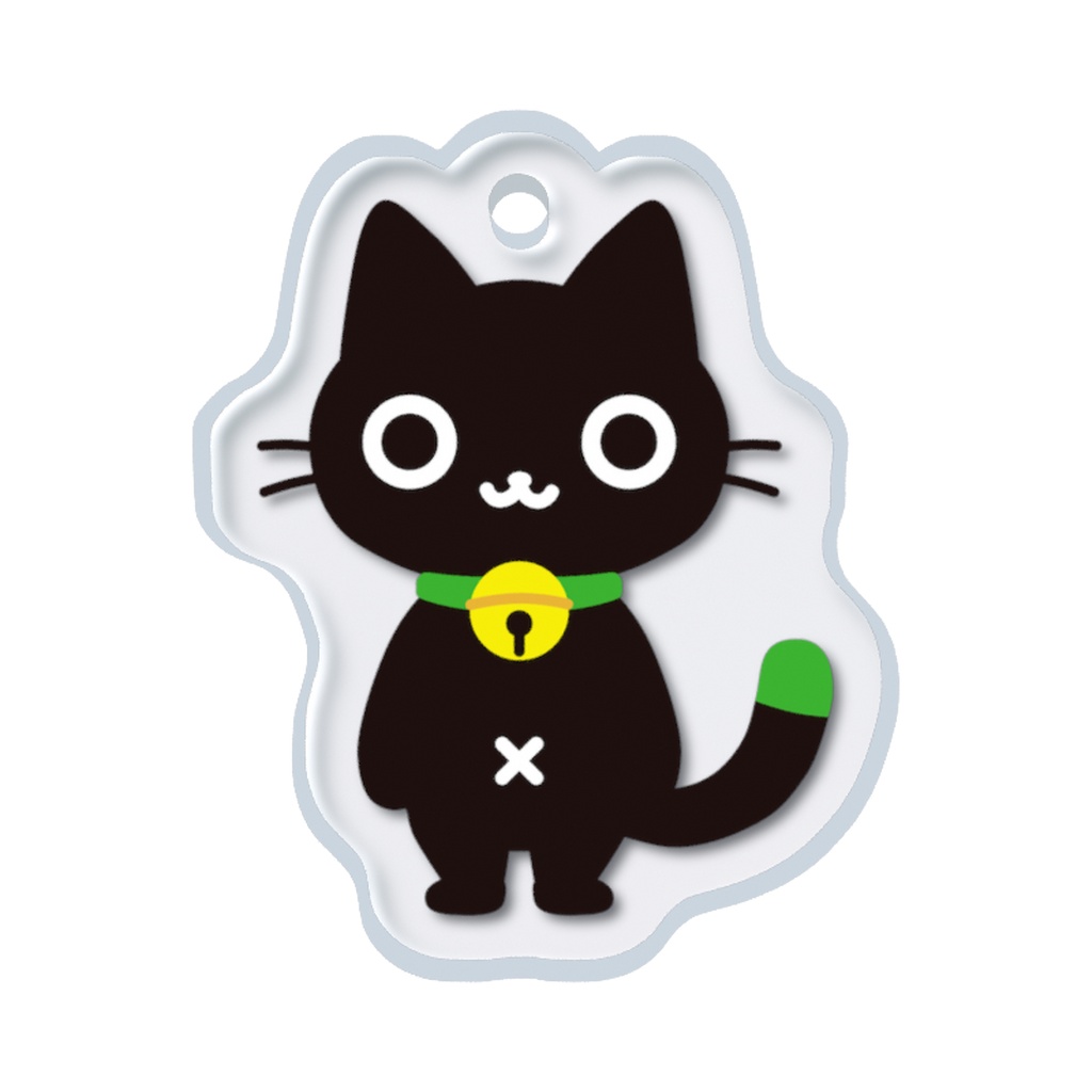 黒猫めじるしチャームA