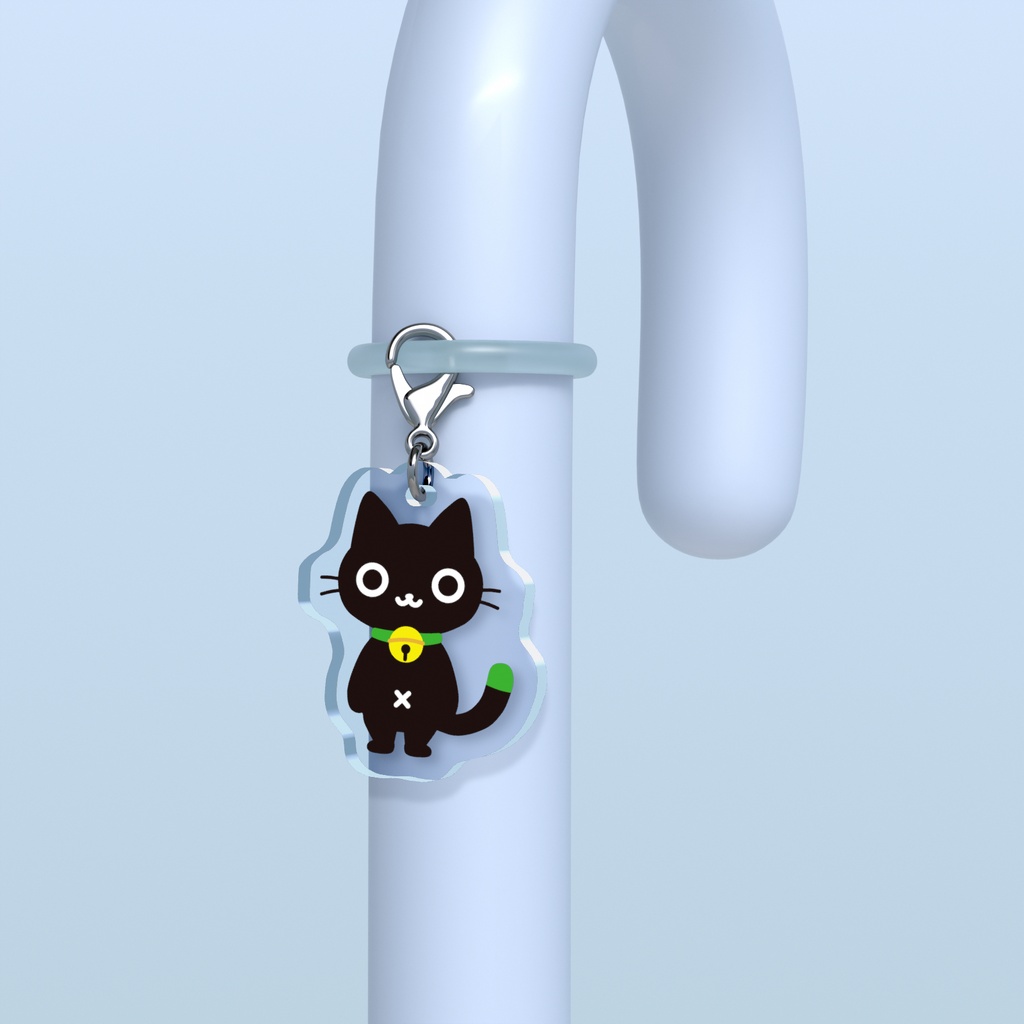 黒猫めじるしチャームA
