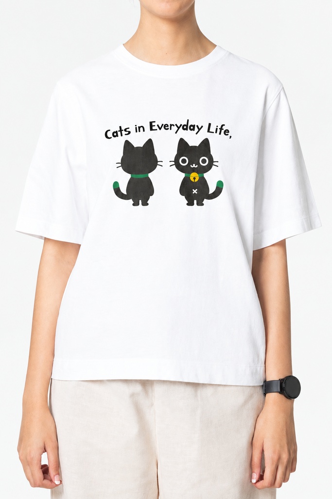 黒猫TシャツA