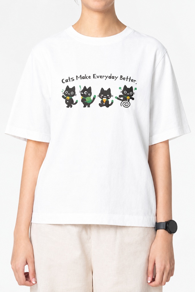 黒猫TシャツB