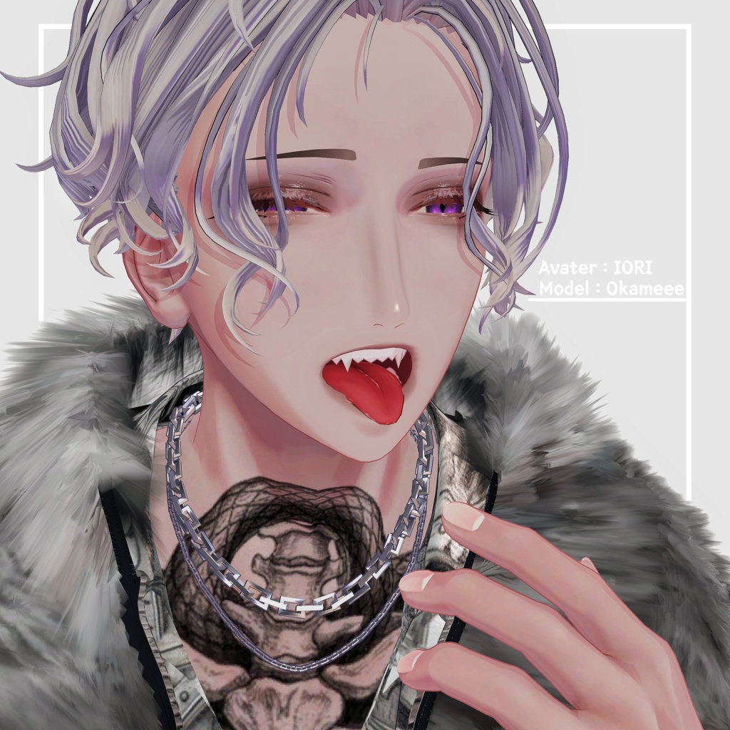 【舌テクスチャ】ちょこーっとリアルなべろ 【4アバター対応】