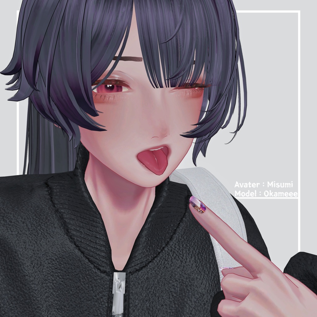 【舌テクスチャ】ちょこーっとリアルなべろ 【4アバター対応】