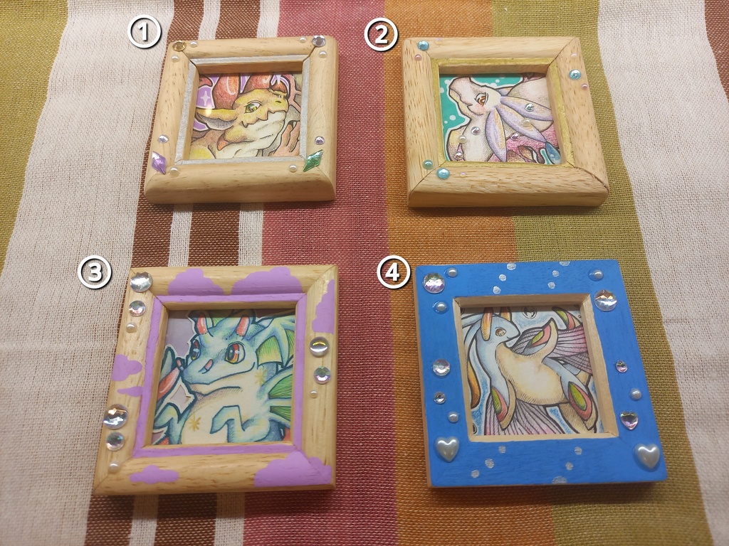 【原画イラスト】額付きミニ原画