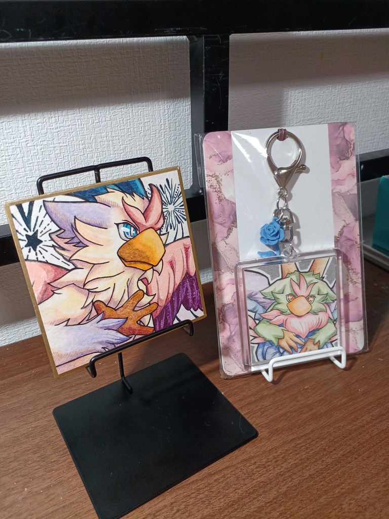 【原画】新旧リメイクチャレンジ８【キーホルダー・色紙】