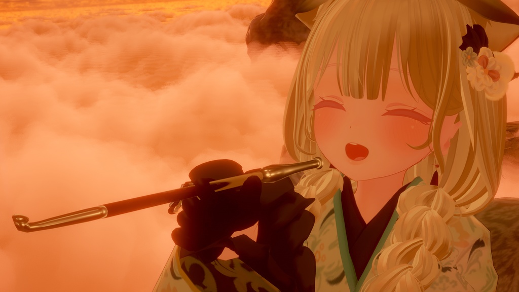 キセル(煙パーティクル付き)