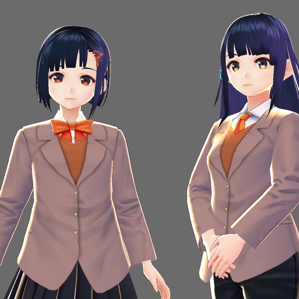 【β版用】サイコホラーゲーム風ブレザー制服テクスチャ