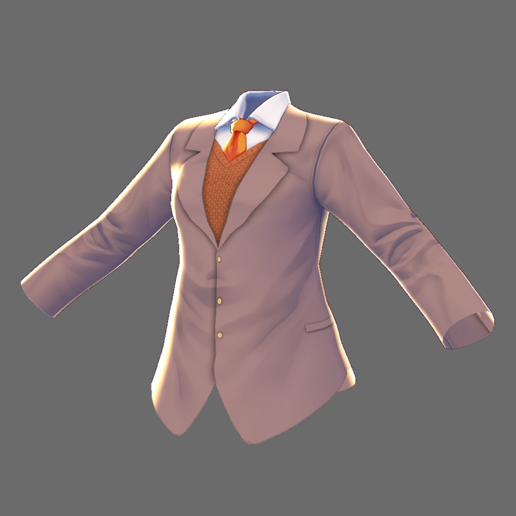 【β版用】サイコホラーゲーム風ブレザー制服テクスチャ