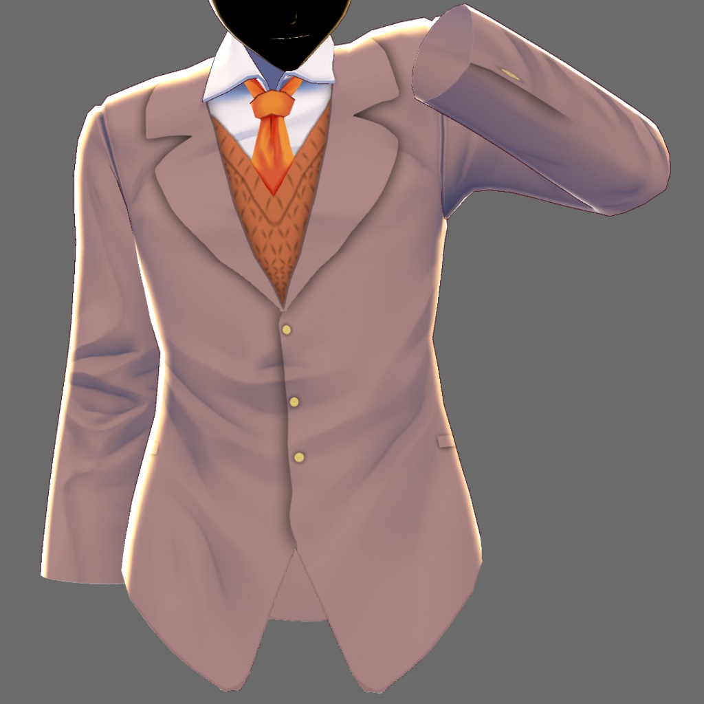 【β版用】サイコホラーゲーム風ブレザー制服テクスチャ