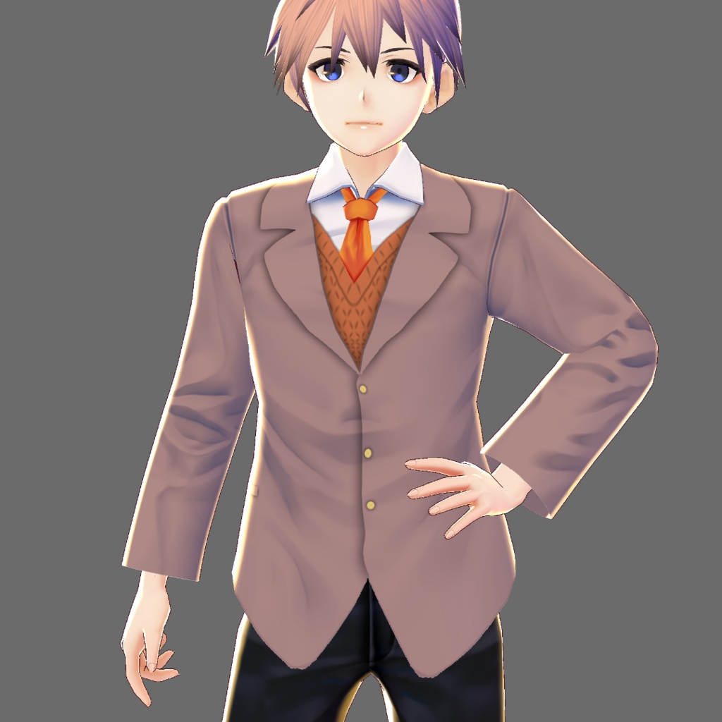 【β版用】サイコホラーゲーム風ブレザー制服テクスチャ