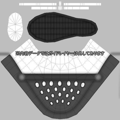 【VRoid用】クロックス風サンダルテクスチャ (10色)