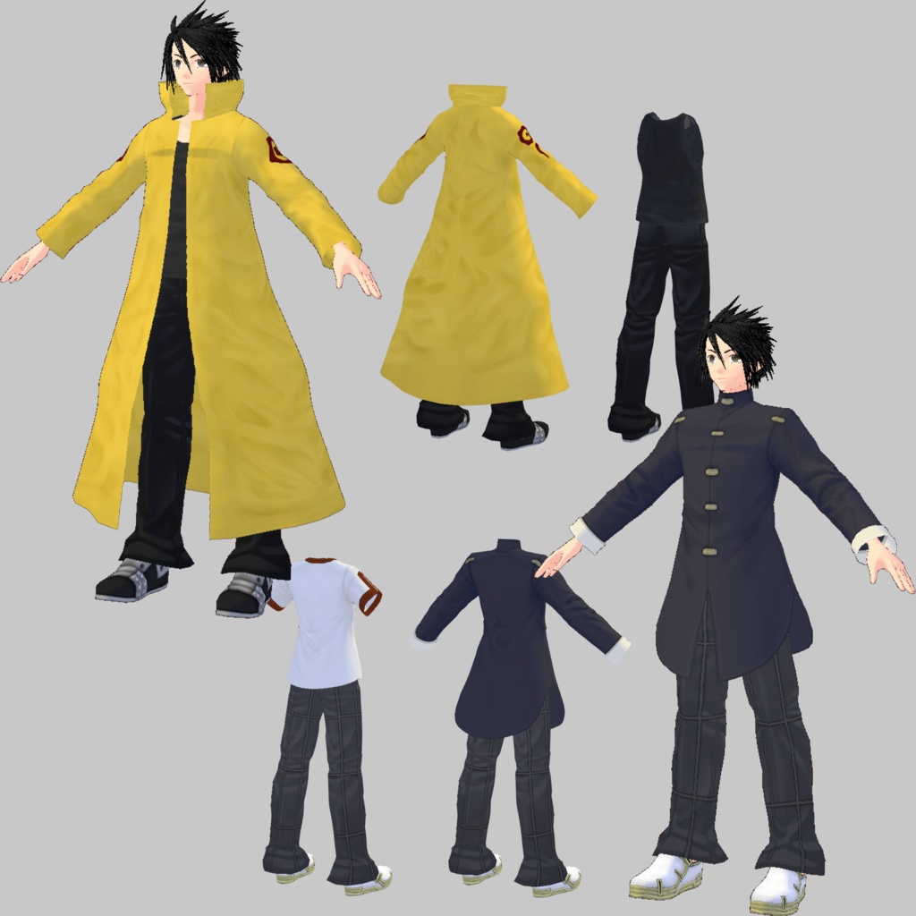 【.vroidデータ同梱版】王ドロボウJING二次創作モデル