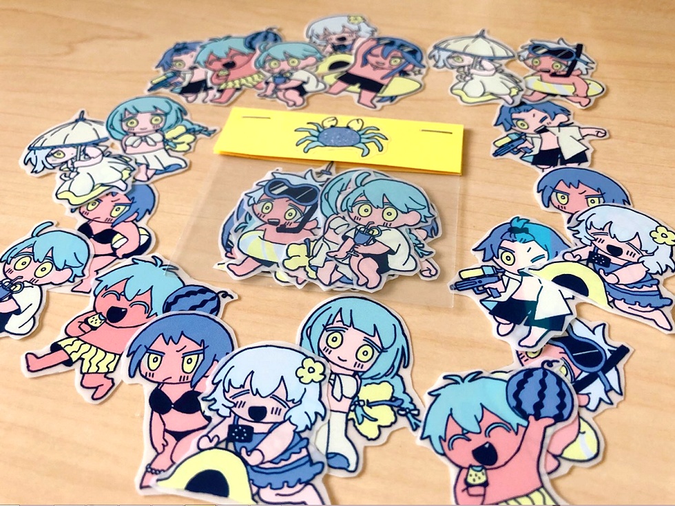 夏だ！海だ！フルセットシール！(クリア素材)