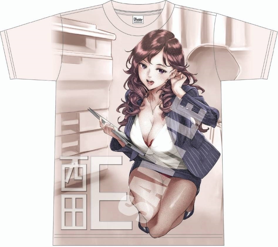 【受注生産】西E田 フルグラフィックTシャツ 02モダンカラー