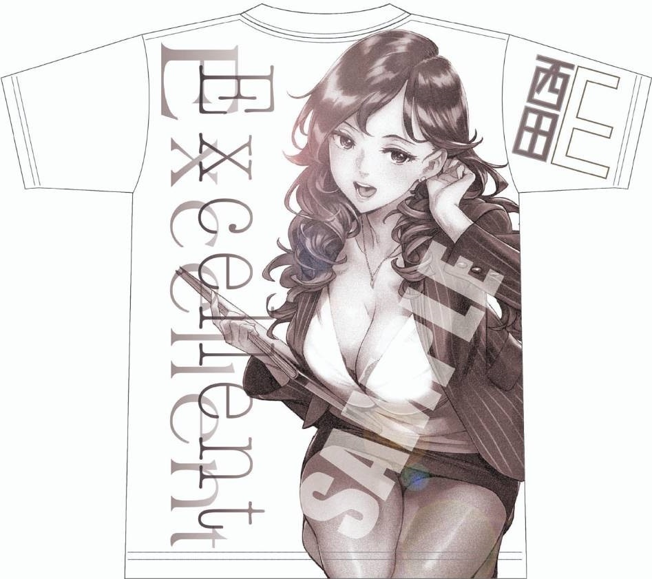 【受注生産】西E田 フルグラフィックTシャツ 02モダンカラー