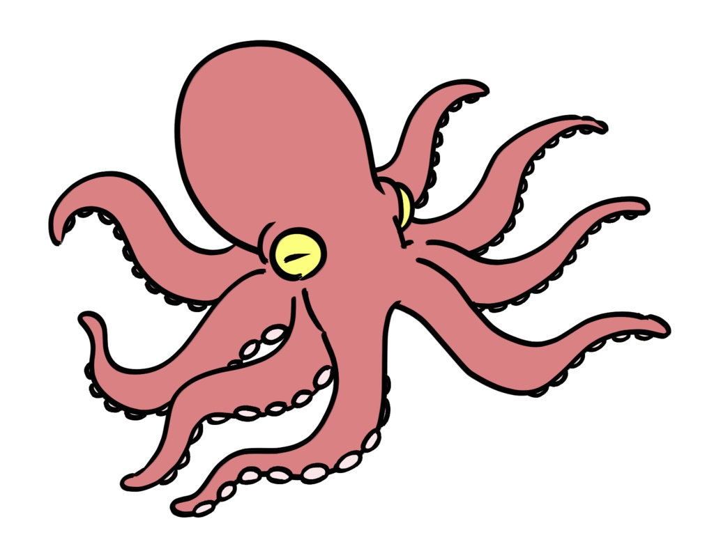 海洋生物マスキングテープ【タコイカ篇】