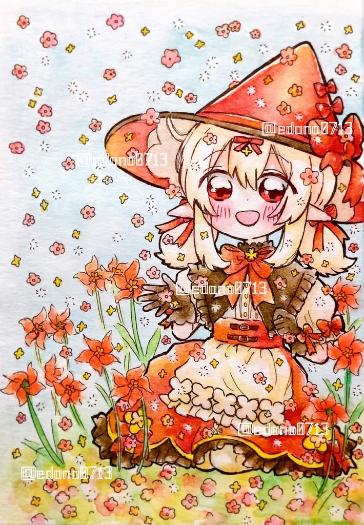 原画『風車アスターとクレーちゃん』