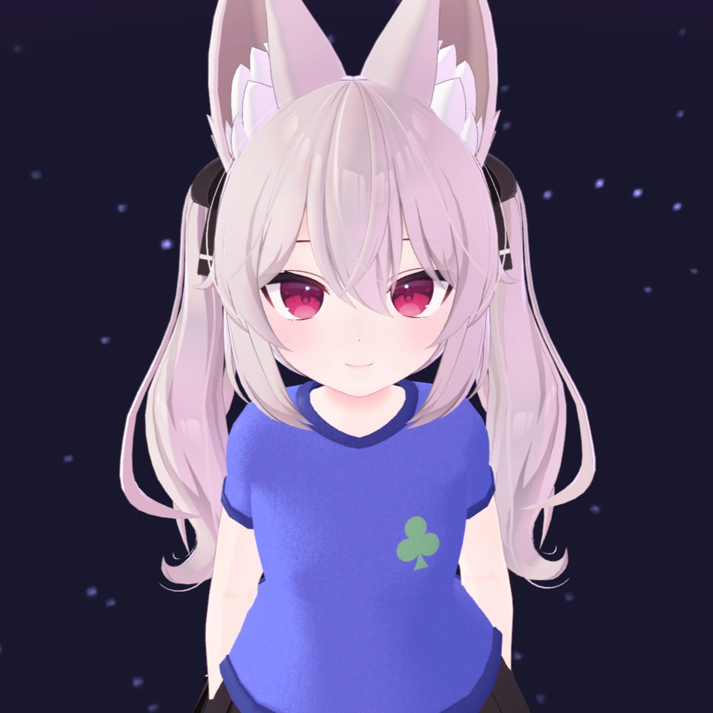 【こまどアバター対応】Tシャツ(シャムロック柄)【VRChat想定】