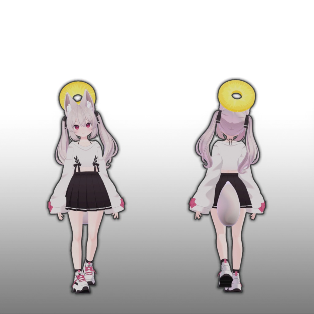 【アクセサリ】Pineapple Halo パイナップル ヘイロー(天使の輪)【VRChat想定・PhysBone対応】