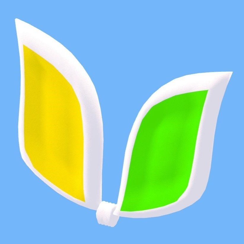 【無料・アクセサリ】ビギバニー リボン BegiBunny Ribbon【VRChat想定・PhysBone有り】