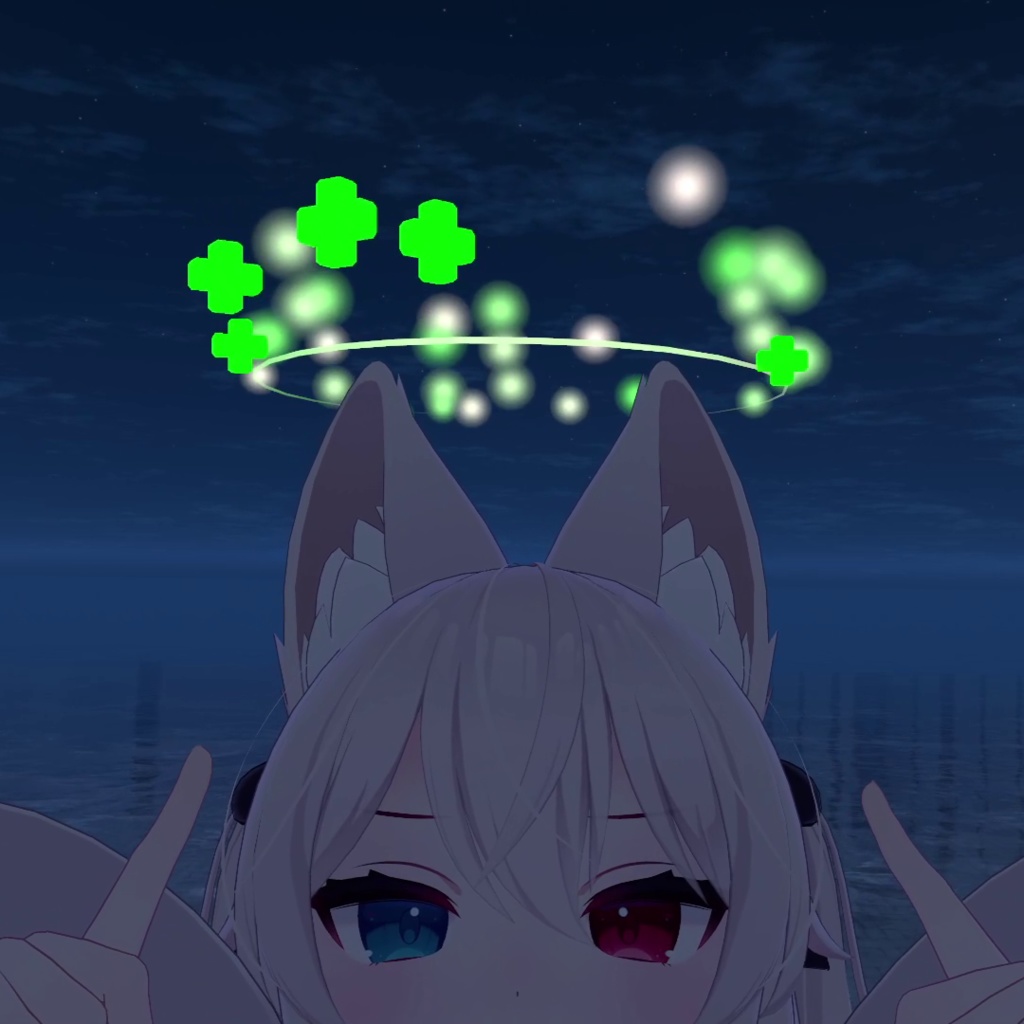 【アクセサリ】ヒーリング ヘイロー【VRC想定・MA対応】