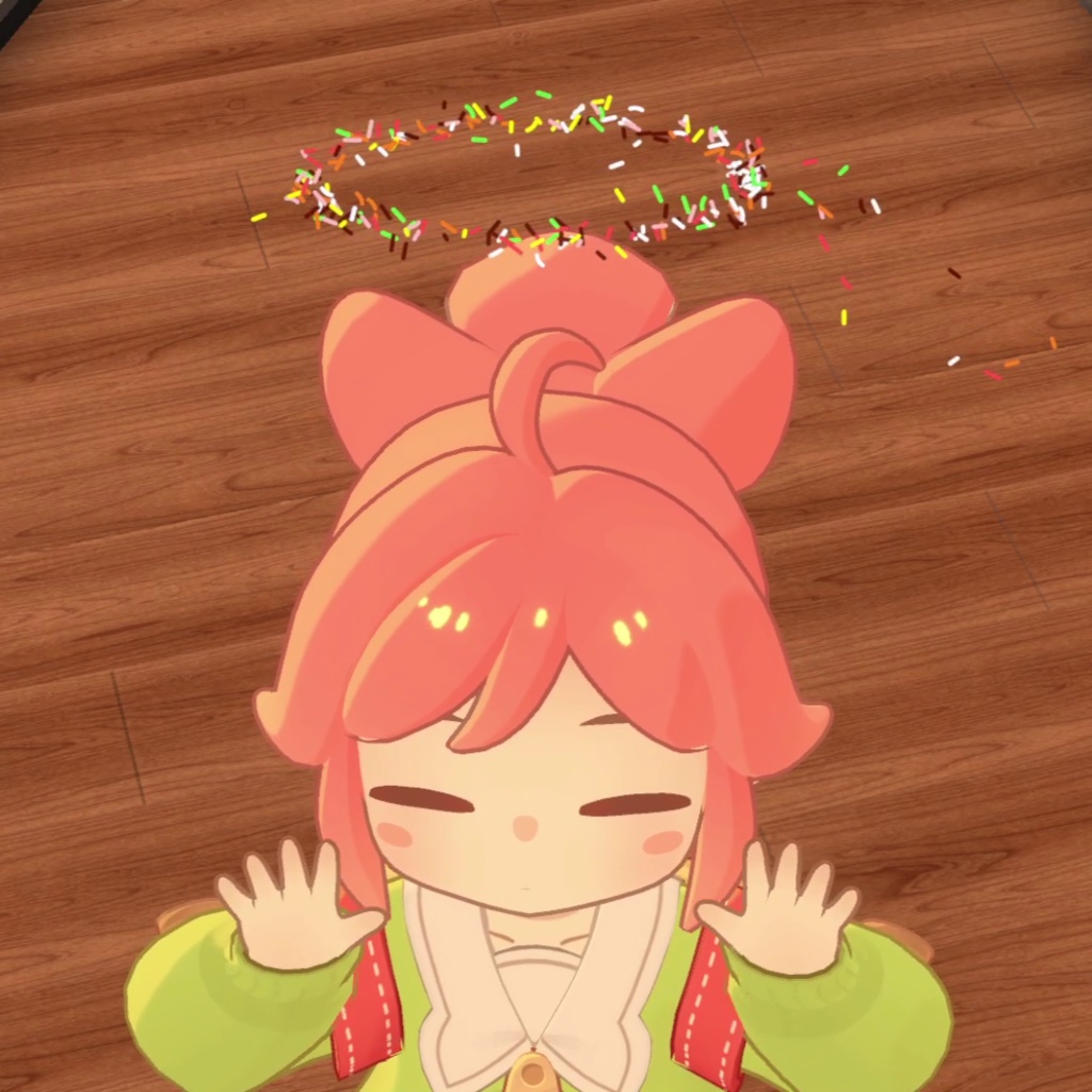 【アクセサリ】カラースプレーヘイロー【VRC想定・PhysBone対応】