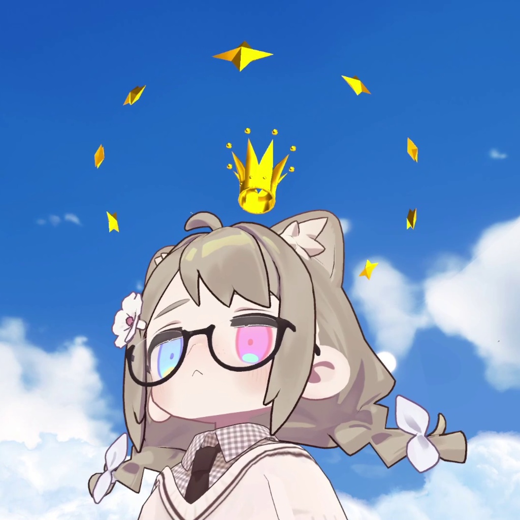 【アクセサリ】不屈のヘイロー【VRC想定・PhysBone】