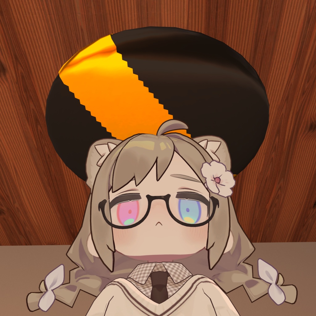 【アクセサリ】全智のヘイロー【VRC想定・PhysBone】