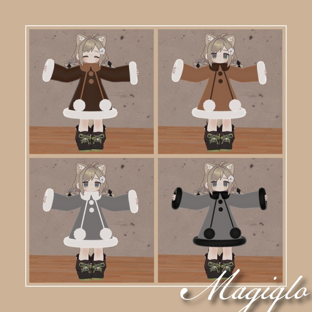 【無料あり】【セール】Pudding A La Coat プリン・ア・ラ・コート 【複数アバター対応予定】【VRChat用】