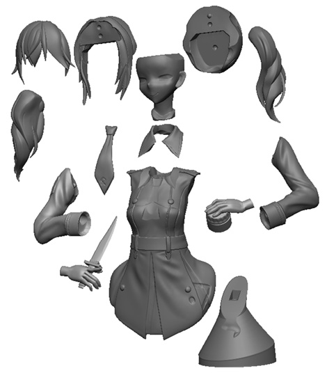 一条りあな_胸像(年収284万仕様)