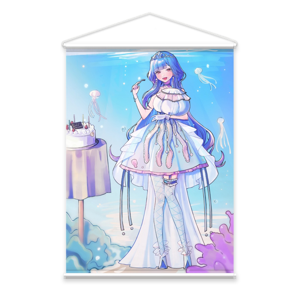 廿楽みこと タペストリー バースデー記念イラスト
