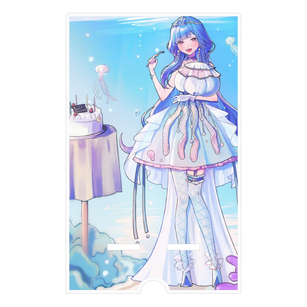 廿楽みこと スマホスタンド バースデー記念イラスト