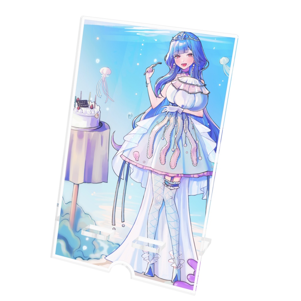 廿楽みこと スマホスタンド バースデー記念イラスト 