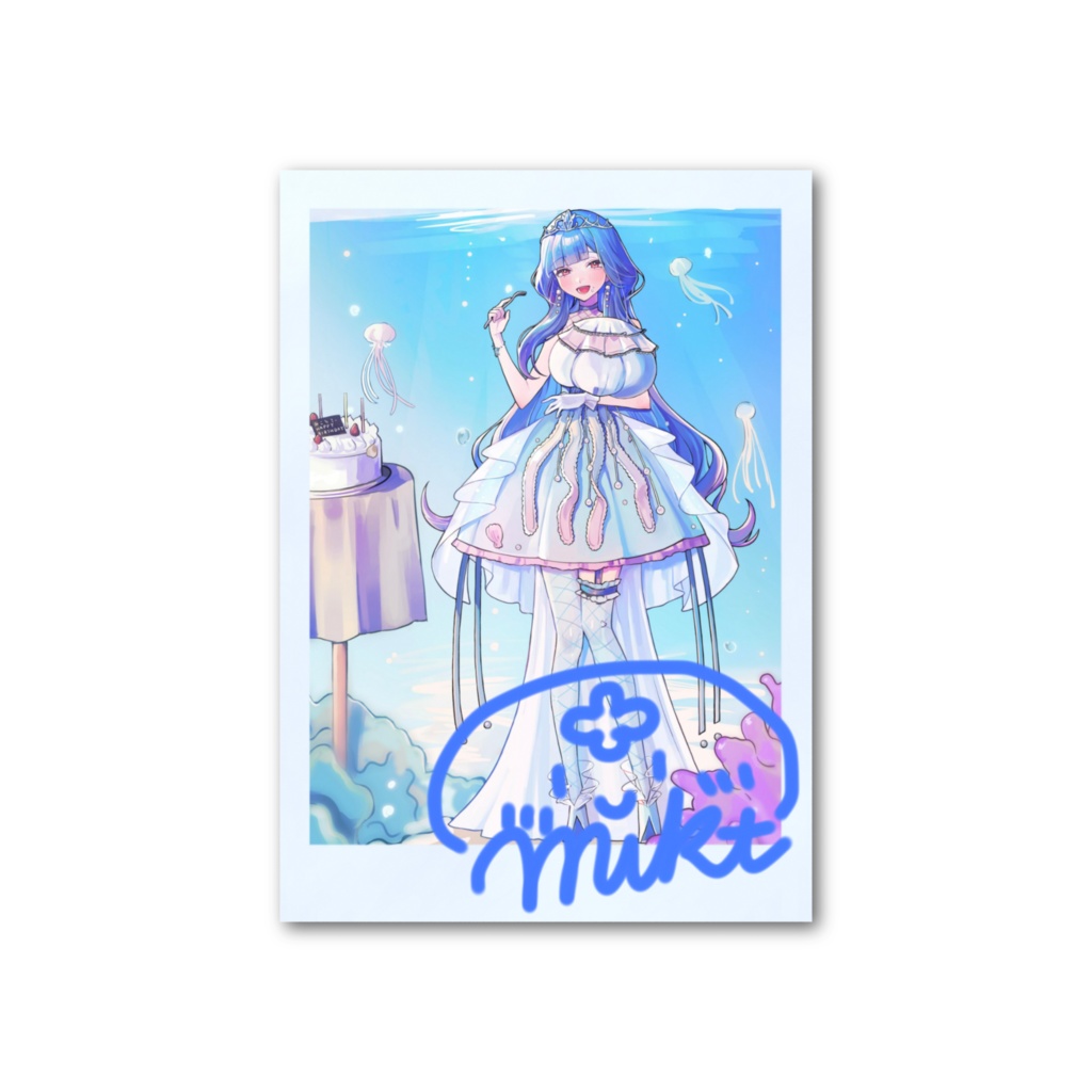 【７月末までの限定品】廿楽みこと フォト風カード バースデー記念イラスト 