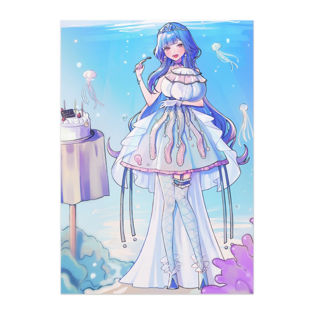 廿楽みこと パネル バースデー記念イラスト