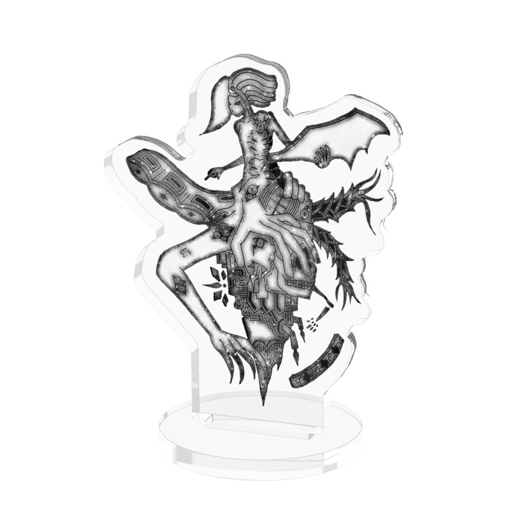 破壊者メアリー【Phase IX―Paradox】(白黒)アクリルフィギュア